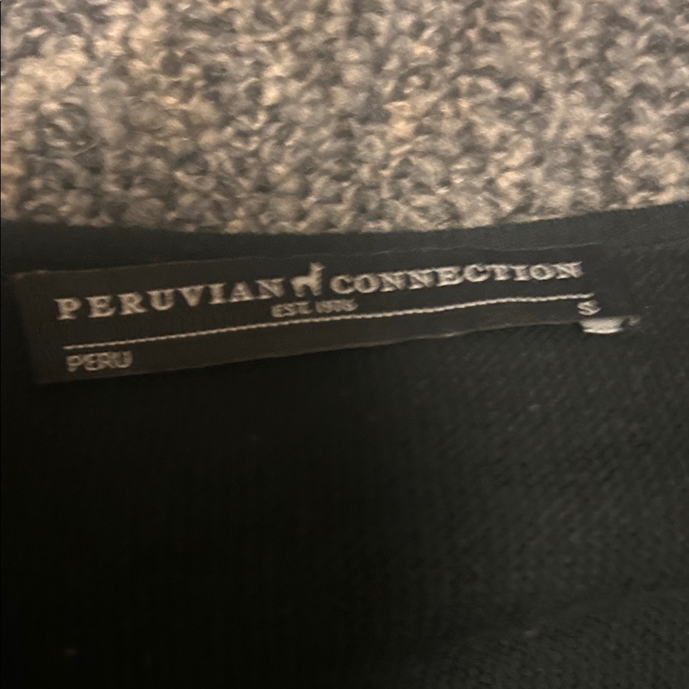 Peruvian Connection Black Tunic Top - image 2